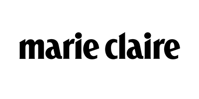 Black logo of Marie Claire