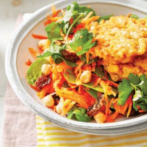 Curry Cauliflower with Salad