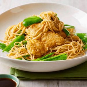 Honey Ginger Chicken with Noodles